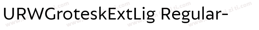 URWGroteskExtLig Regular字体转换